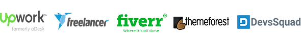 fiverr upwork themeforest